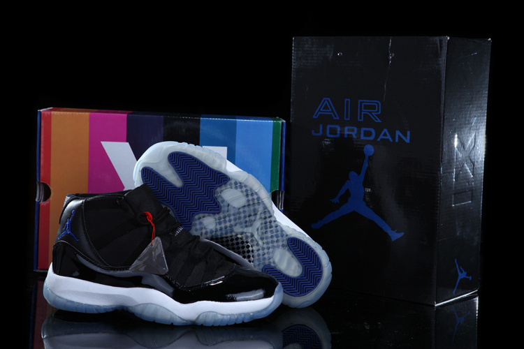 Air Jordan 11 Mens Shoes Aaa Black/White/Blue Online